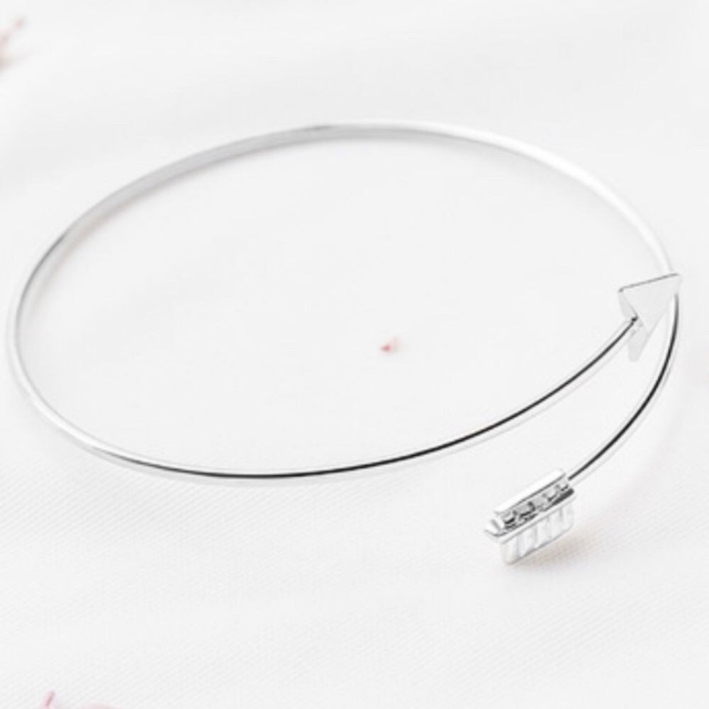 Silver arrow wrap bangle - Picture 3 of 4